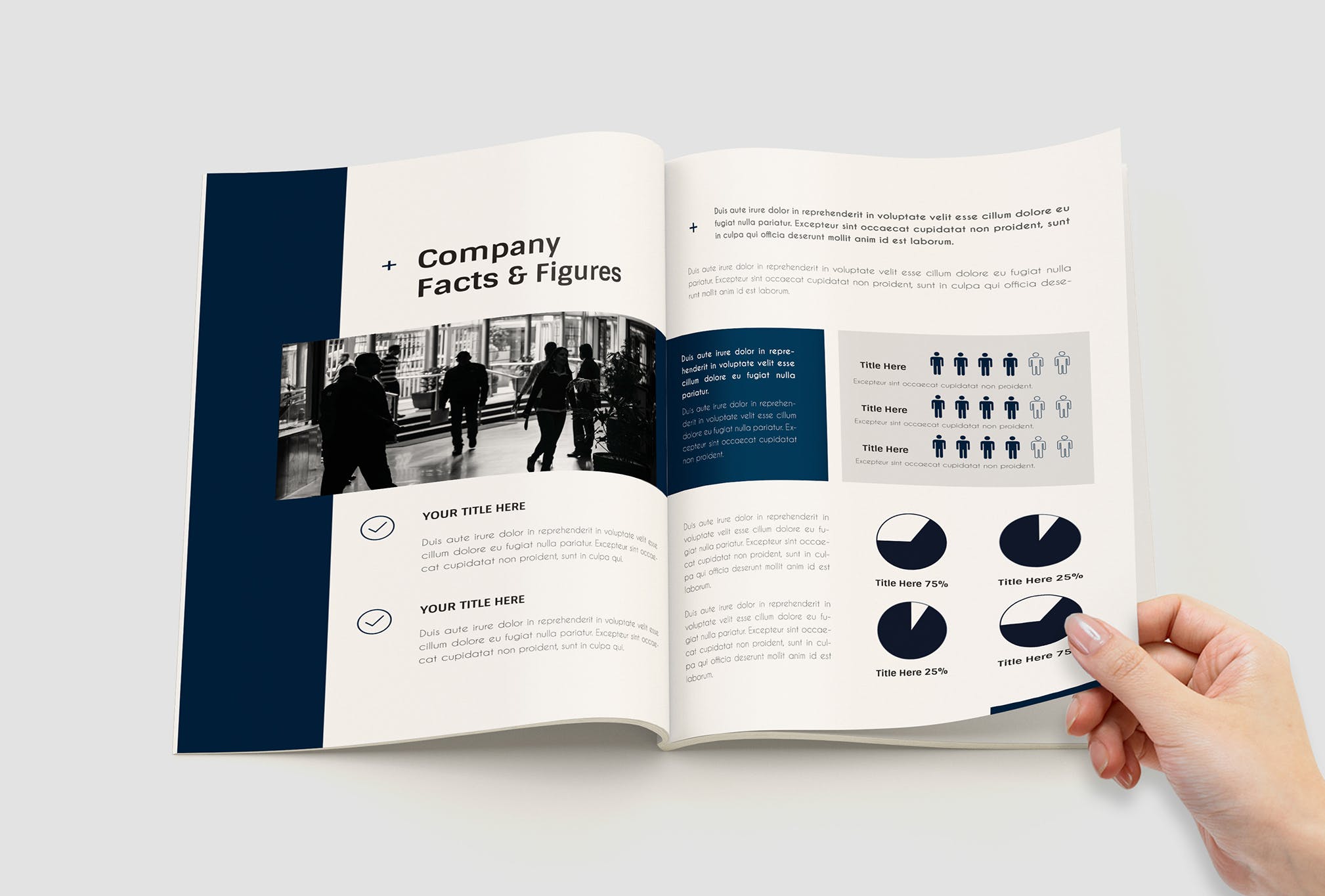 企业年度报告/年终总结报告设计模板 Annual Repot Company Name插图(6)