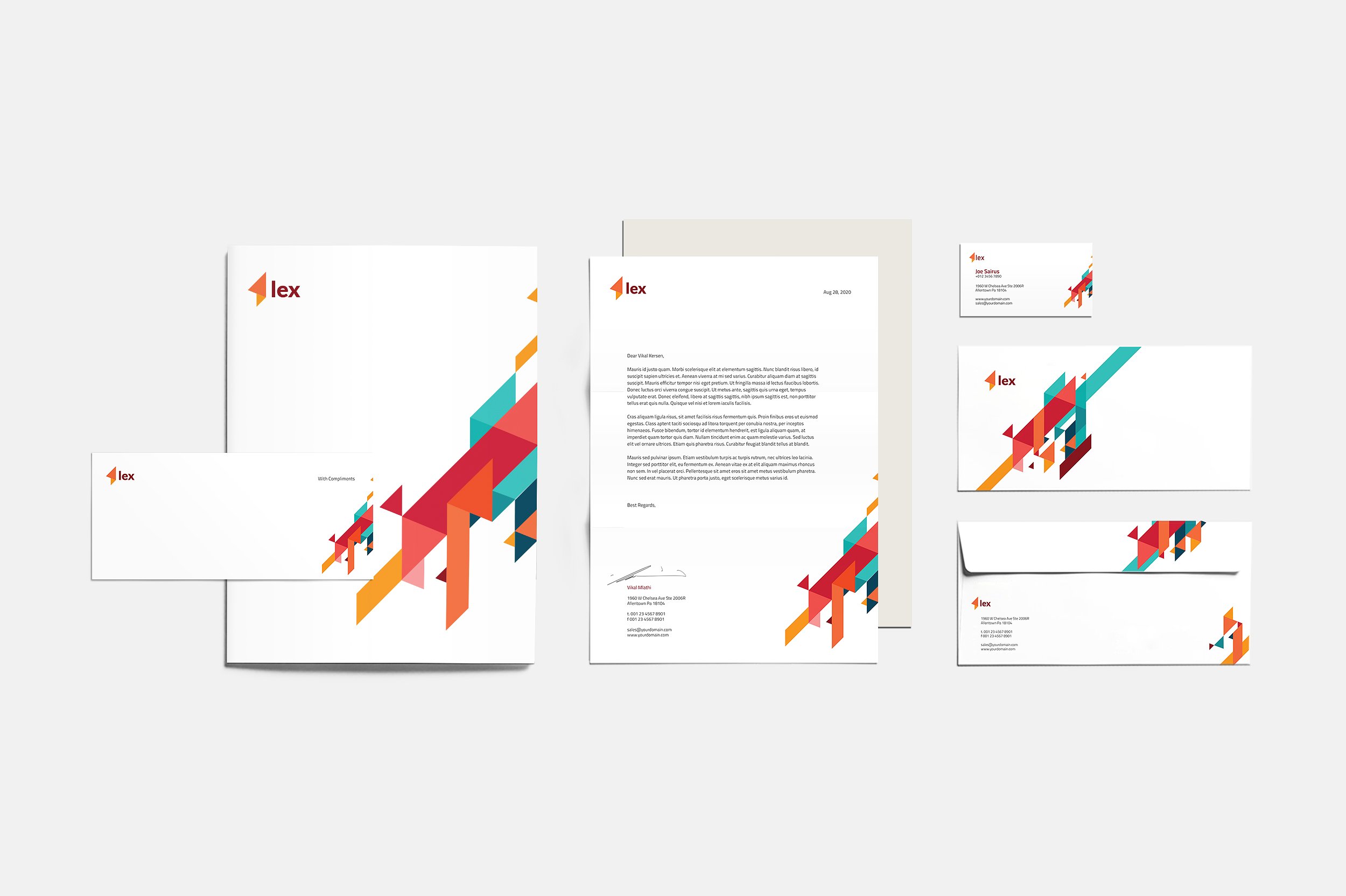 企业品牌形象VI设计模板下载 Lex Corporate Identity [indd]插图(1)