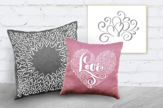 多元素情人节主题系列超级设计套装 Valentine Bundle插图(13)