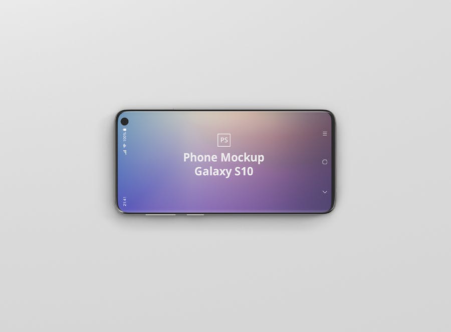 三星Galaxy S10智能手机素材库精选样机模板 Phone Mockup Galaxy S10插图(5)