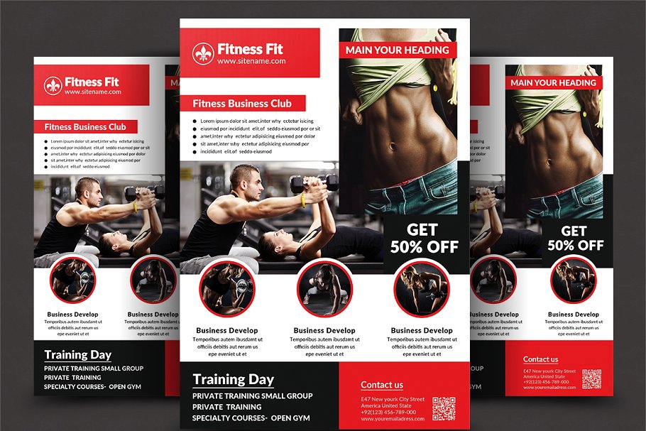 企业商业宣传传单模板合集 Corporate Business 8 Flyer Bundle插图(6)