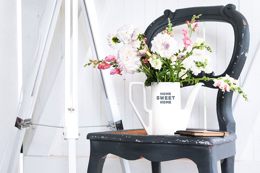 装饰英文字体+超过200手绘花卉装饰图形元素 Ciao Amore Decorative Font Kit插图(14)