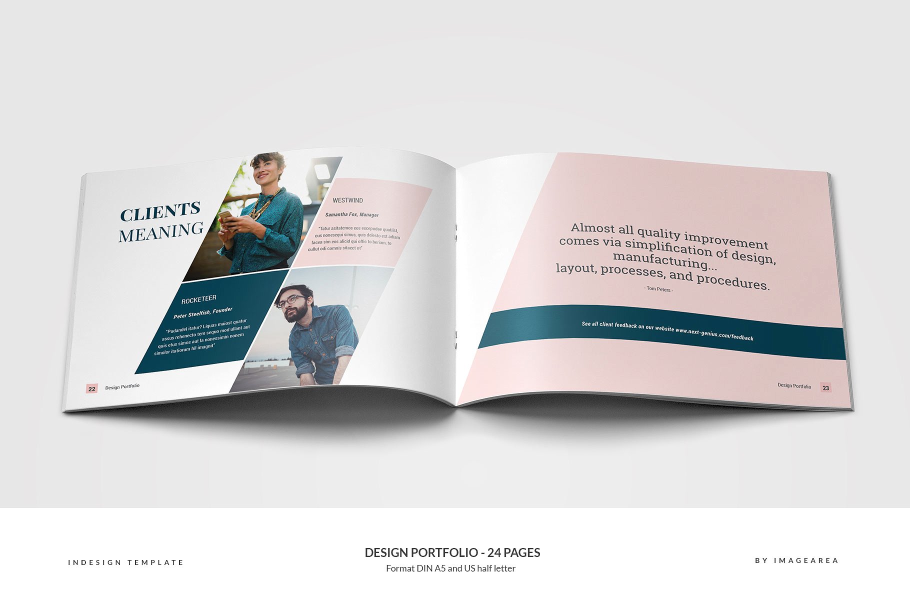 时尚简约企业画册模板 Design Portfolio – 24 Pages插图(11)