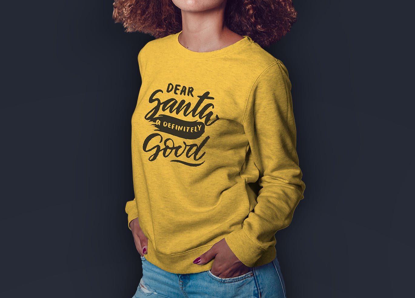 女士卫衣运动衫样机模板v02 Sweatshirt Mockup Vol 02插图(1)