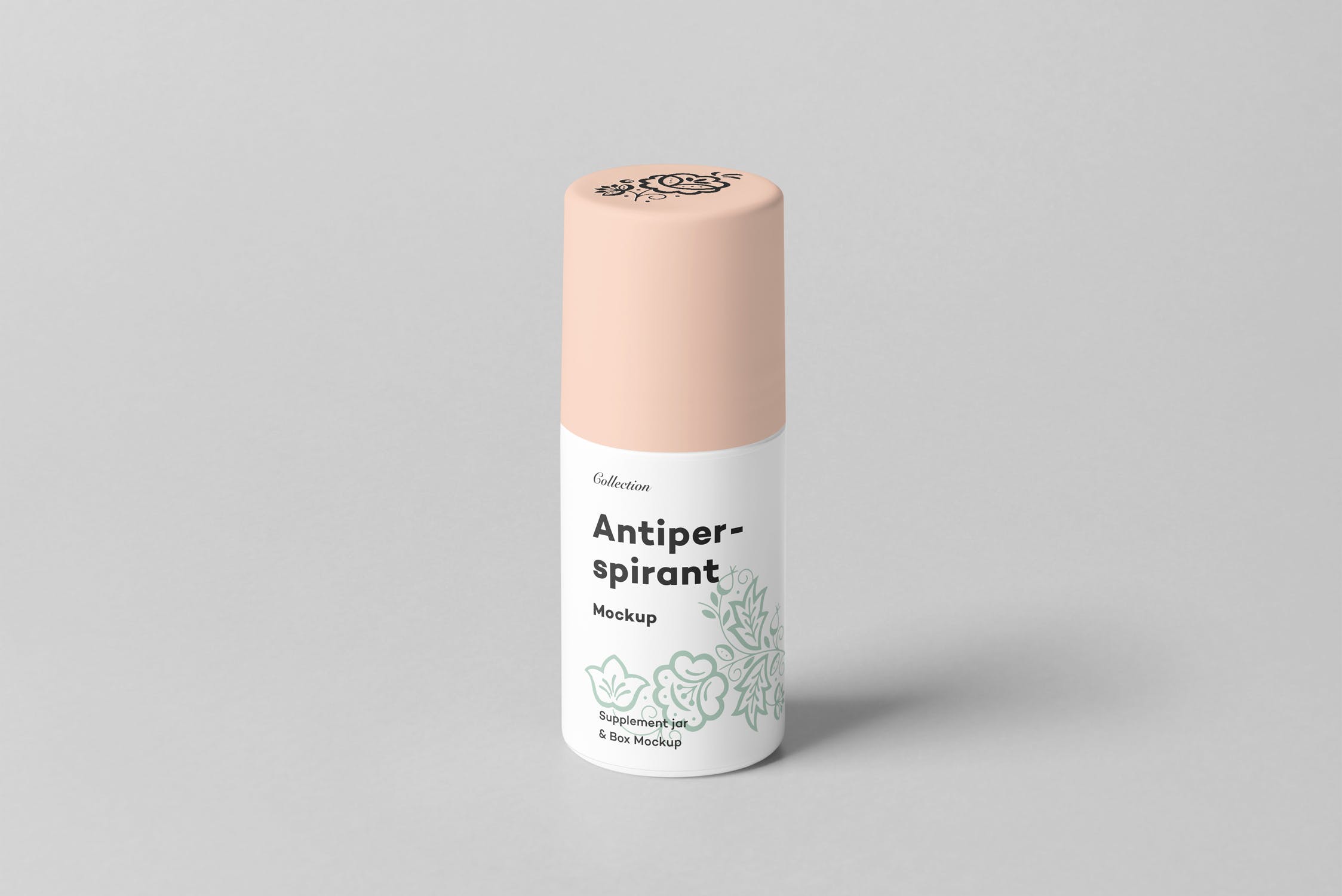 止汗滚珠外包装设计展示图样机v2 Antiperspirant Mockup 2插图(1)