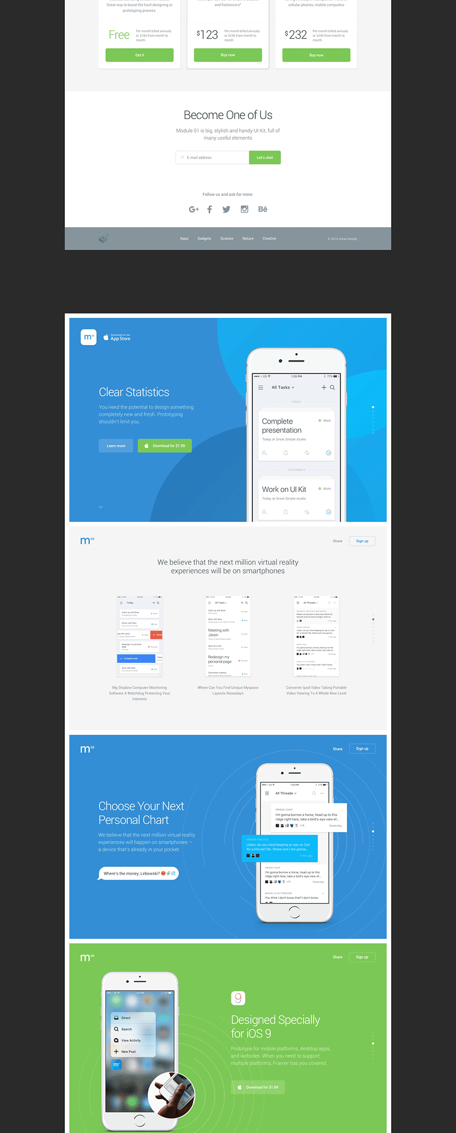 素材库下午茶：完美的网页UI／UX 界面套装素材下载[PSD]插图(8)