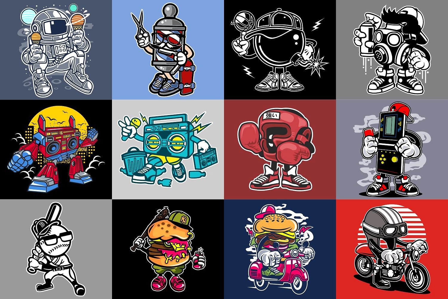 98幅特色手绘卡通矢量插图套装下载插图(6)