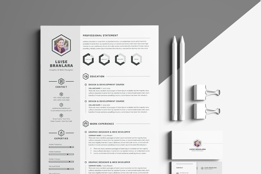 极简主义风格简历模板 Minimal Resume/CV插图