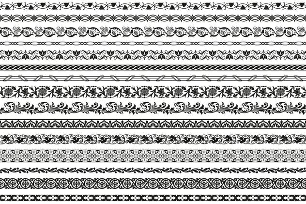 15款经典矢量边框图案花纹v1 15 Vector Border Patterns Classic Style Volume 1插图(1)