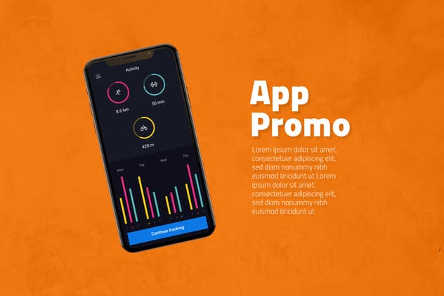 iPhone X手机APP应用设计演示样机模板 iPhone X App Promotion插图(2)