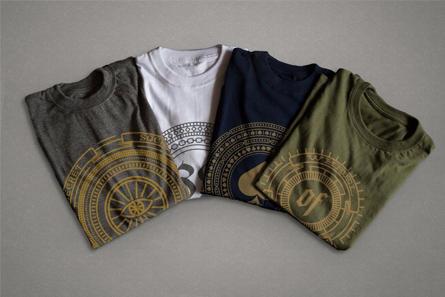 38个齿轮轴徽章线条设计logo模板 38 Line Badges插图(2)