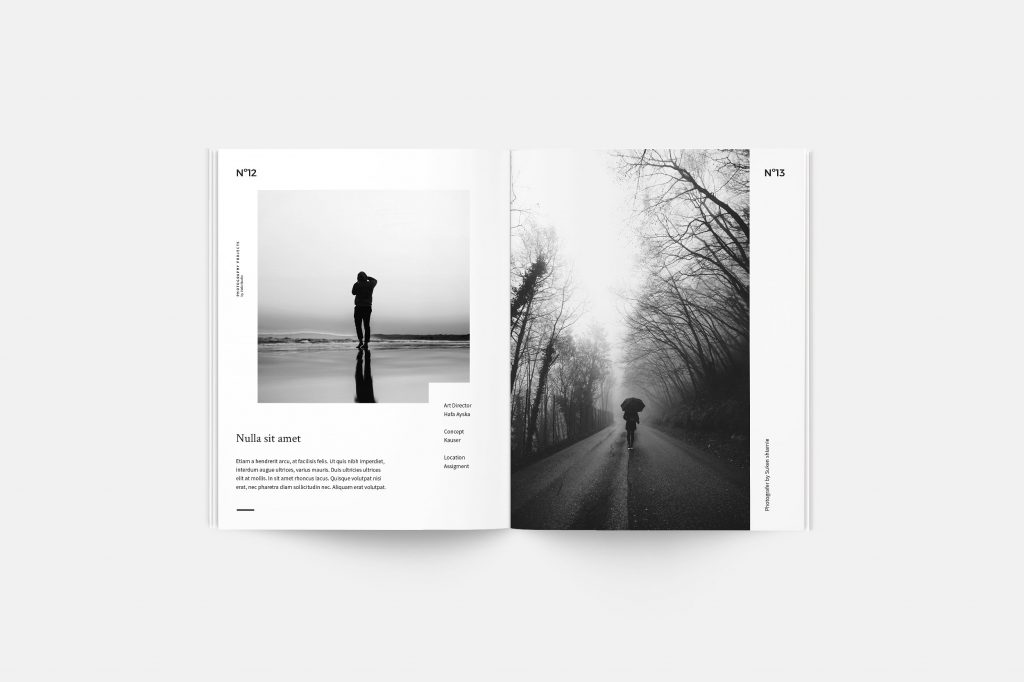 静谧黑白格调摄影类画册打包下载[indd]插图(5)