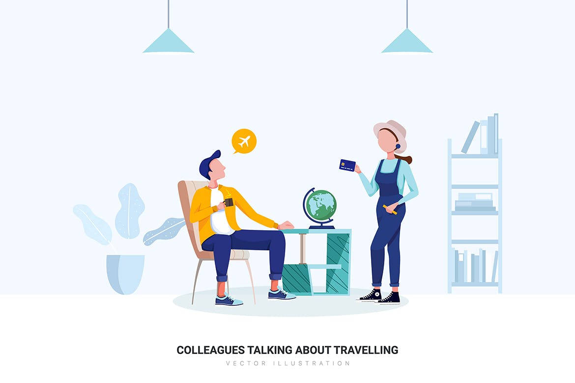 办公文化主题矢量插画素材包 Office Culture Vector Illustration Pack插图(11)