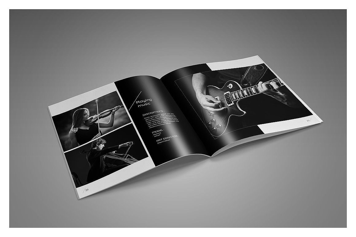 摄影作品展示杂志画册模板插图(10)