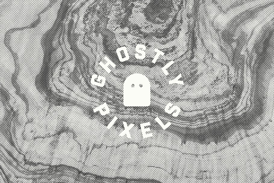 半色调木纹背景素材 Wood Halftone Textures插图(4)