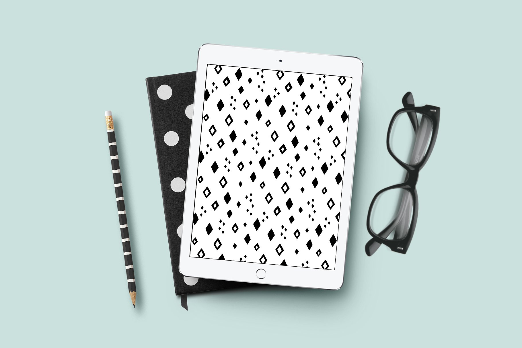 30款无缝可编辑矢量图案 30 Trendy Abstract Seamless Patterns插图(3)