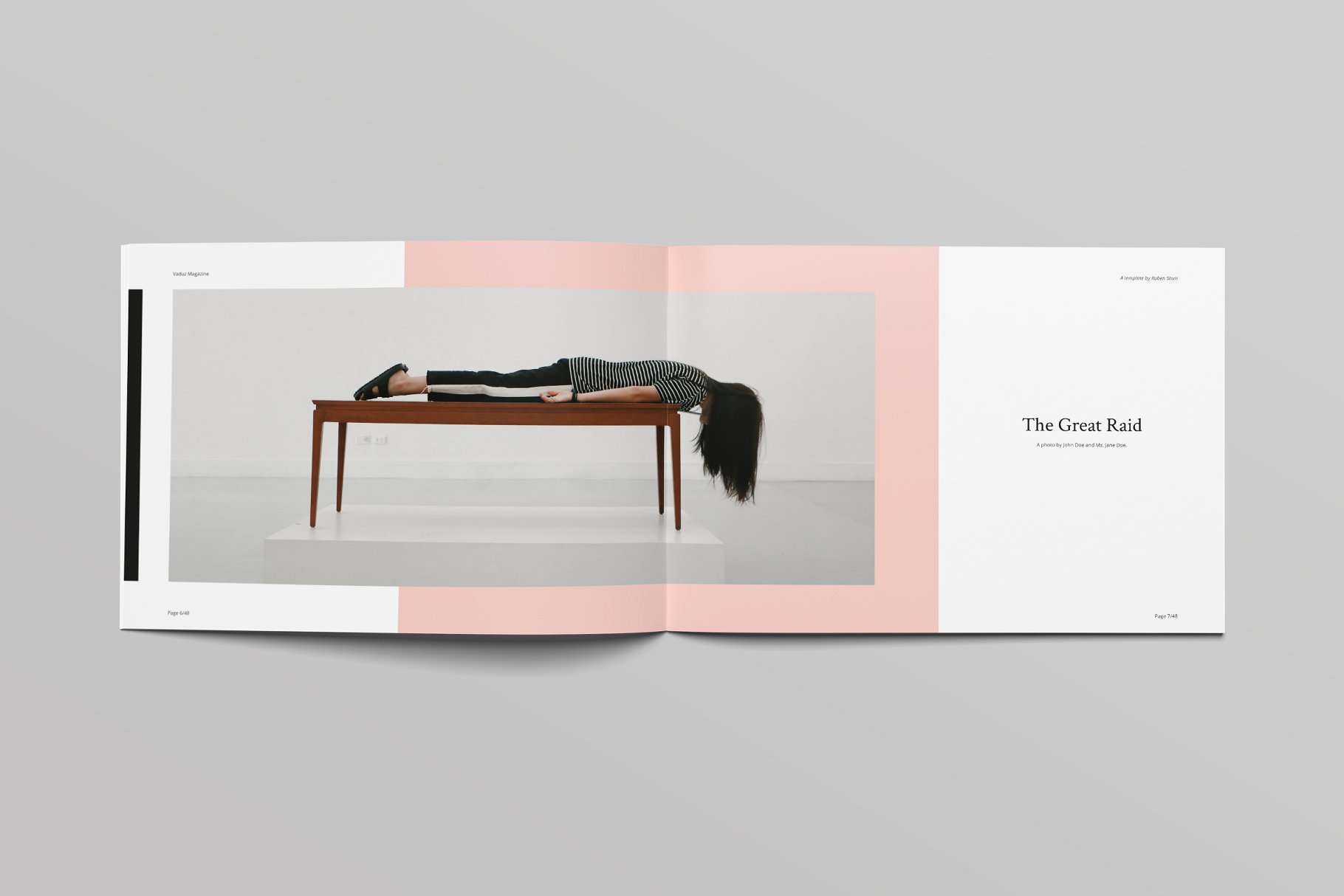 现代摄影艺术杂志模板 Vaduz Magazine Template插图(1)