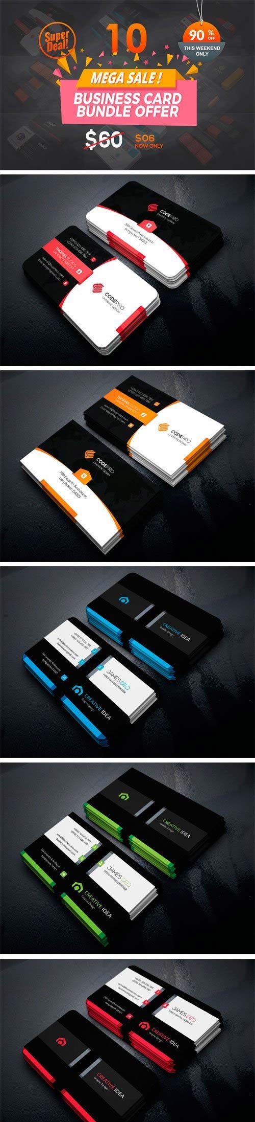 10个高品质的名片卡片设计模板插图