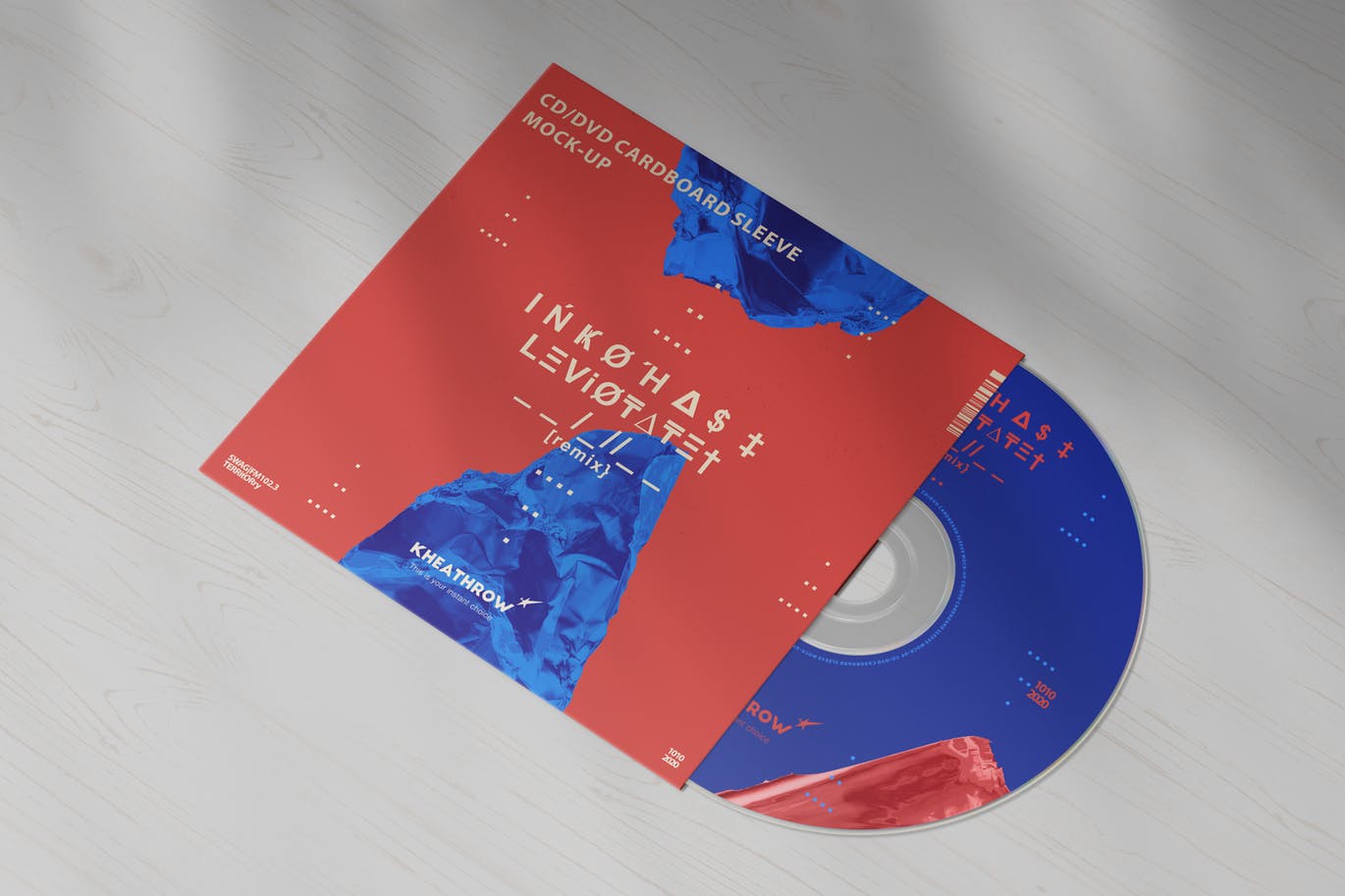 CD/DVD光盘包装&封面设计素材库精选模板v1 CD / DVD Сardstock Paper Sleeve Mock-Ups Vol.1插图