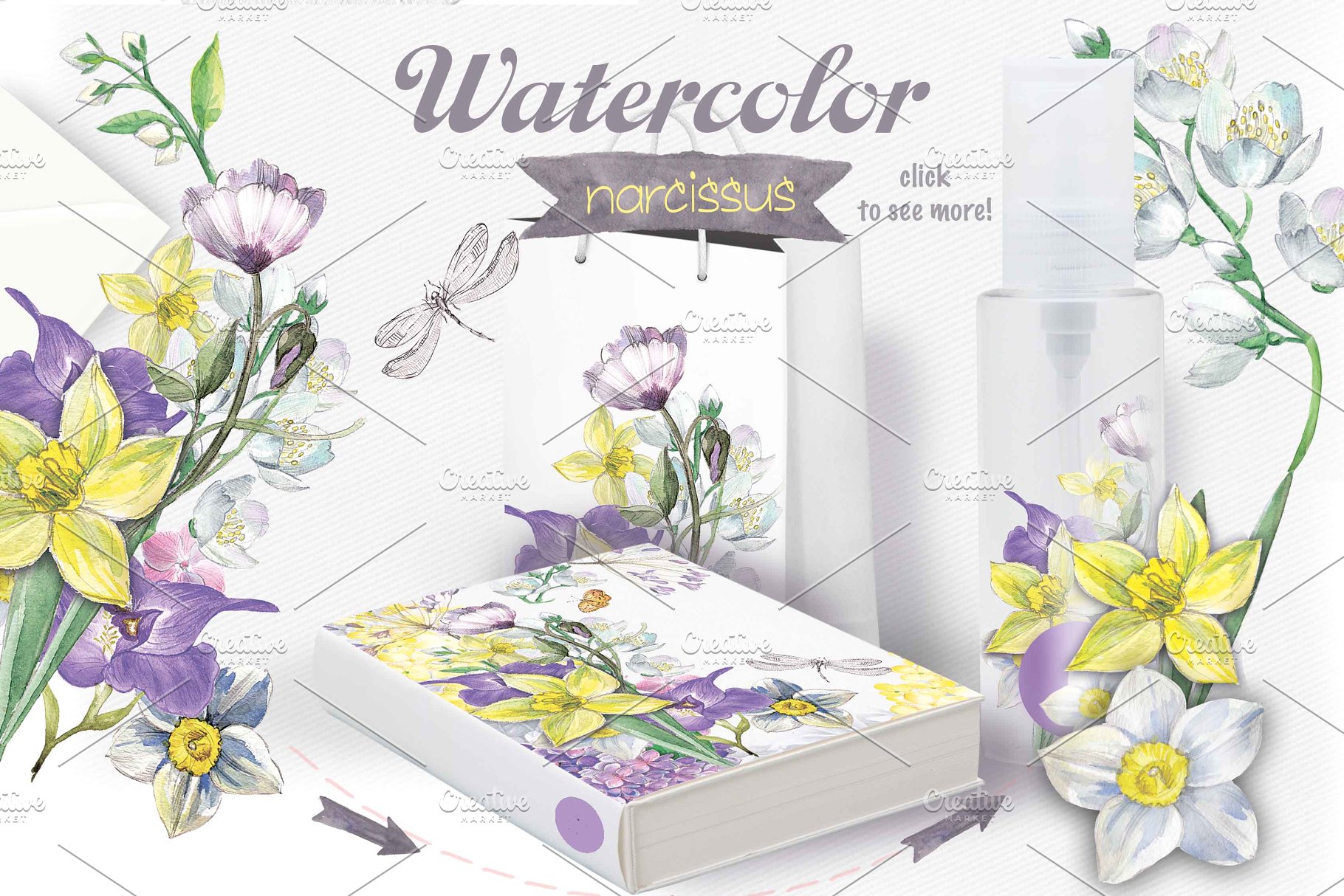 春之花水彩花卉大合集[1.3G] BEST SPRING FLOWERS插图(6)