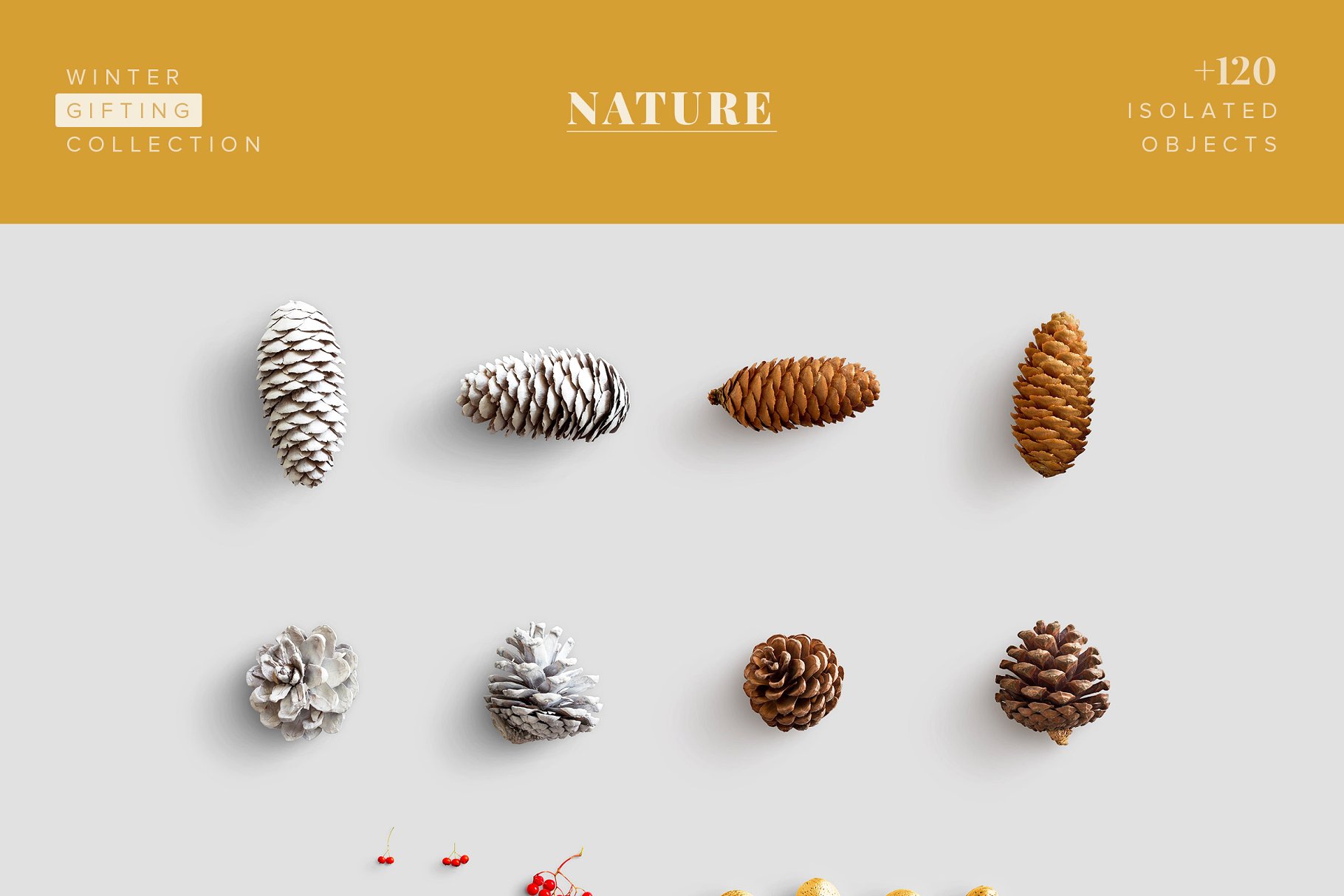 冬日节日礼品主题设计物料素材合集[3.15G] Winter Gifting Collection – CS插图(9)