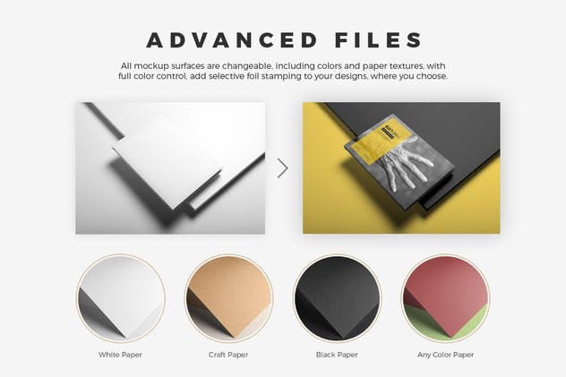 精装纵向画册宣传册样机模板 Hardcover Landscape Brochure Mockup插图(5)