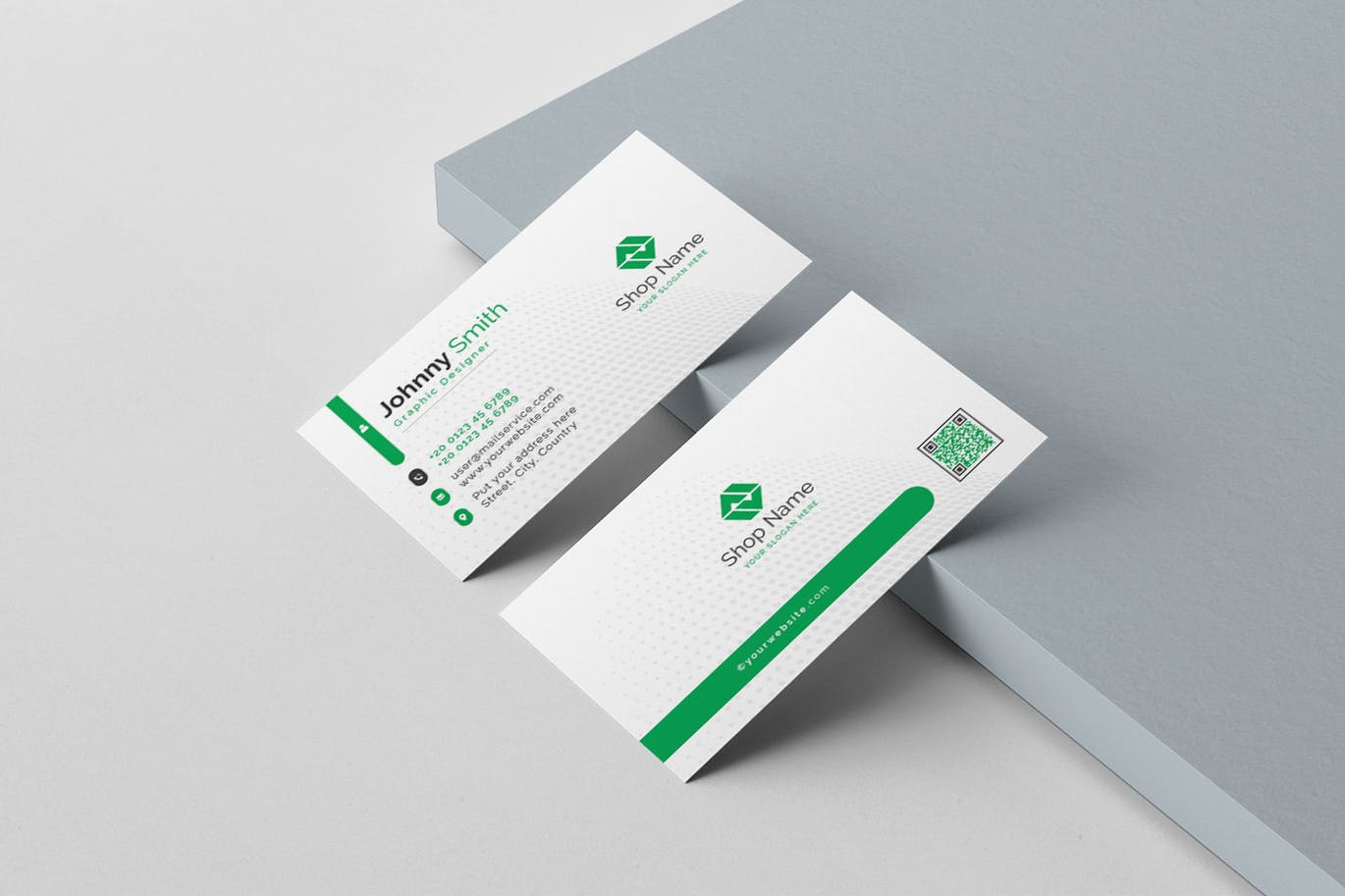 科技蓝企业素材库精选名片模板 Business Card插图(2)