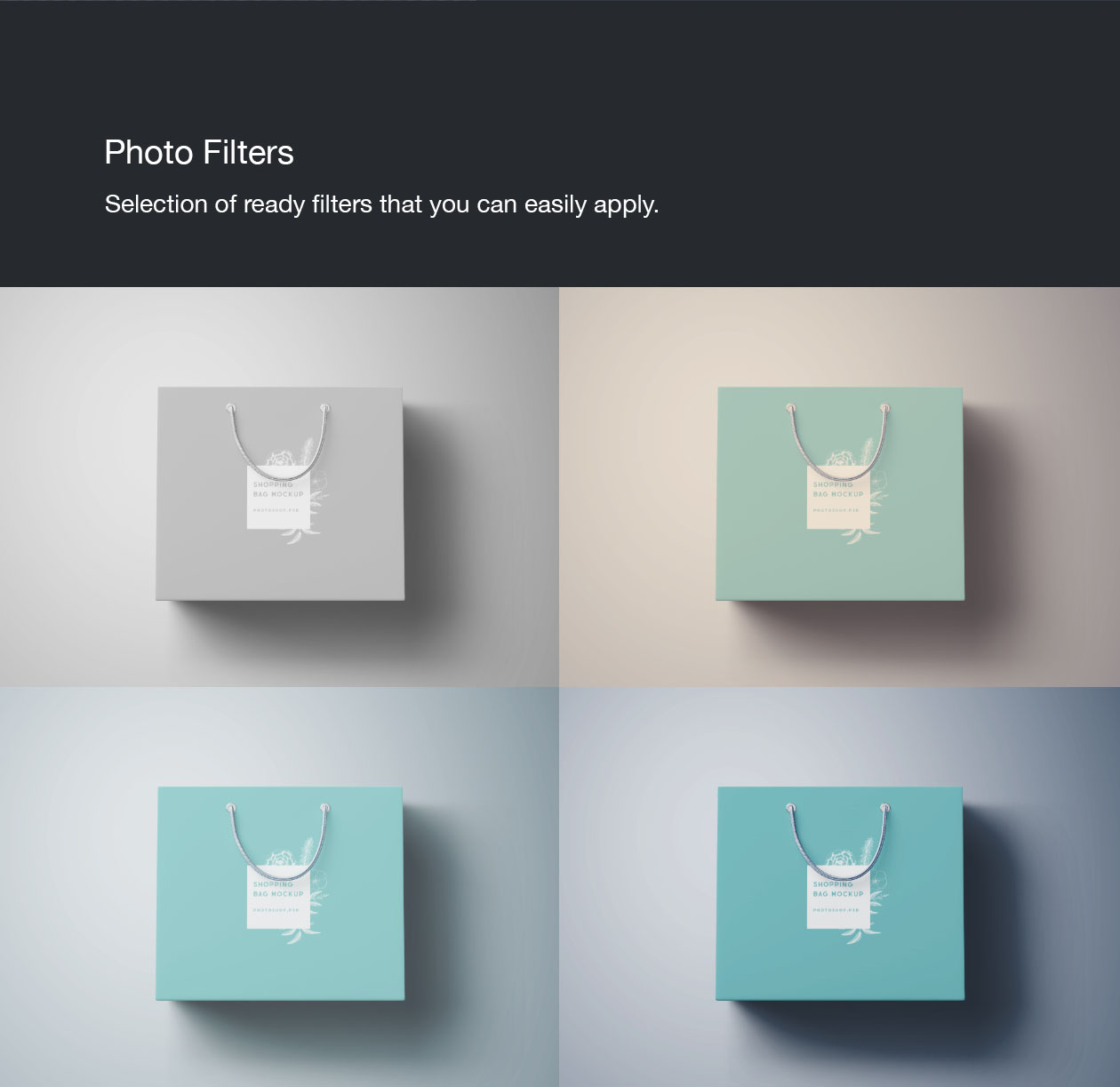 购物袋定制设计外观设计PSD样机模板 Shopping Bag Mockup – PSD插图(8)