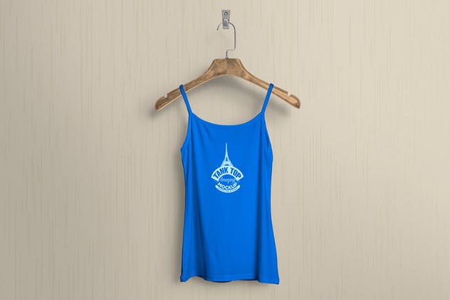 时尚女装印花背心服装样机 Women’s Tank Top Mockups插图(9)