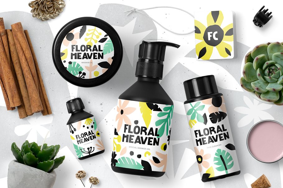 400+剪纸花卉元素 426 Cutout Floral Elements: PNG, EPS插图(5)