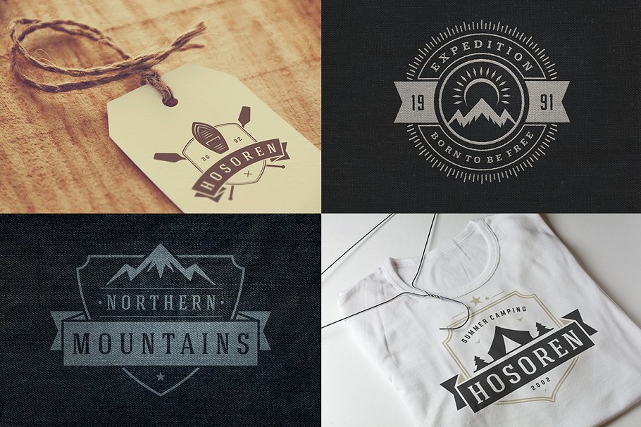 280个户外品牌Logo标志和徽章模板 280 Outdoor logos and badges插图(25)