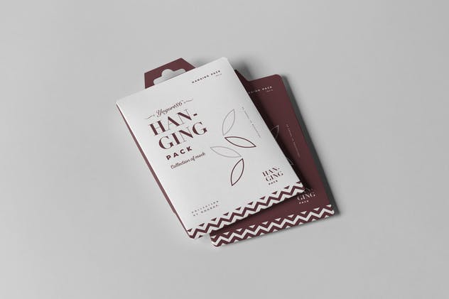 手提纸袋手提包装样机 Hanging Pack Mock-up插图(3)