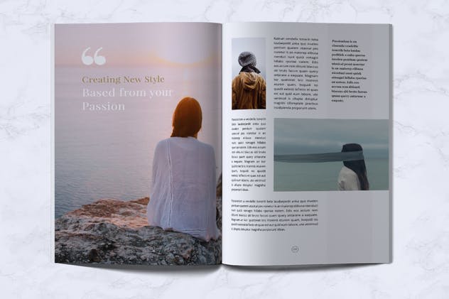 时尚杂志/品牌画册/企业宣传册设计模板 BERNARD – Fashion Magazine插图(2)