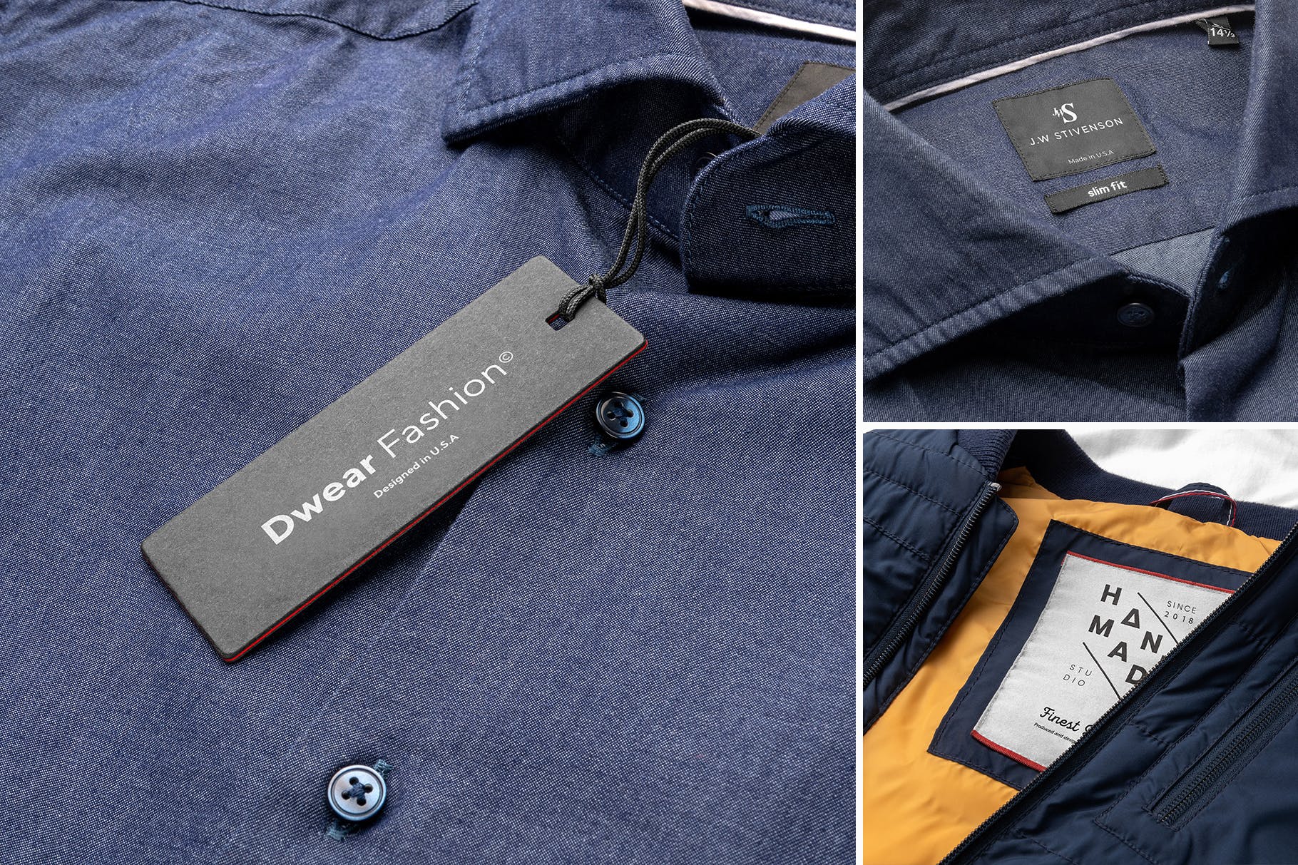 Styline系列服装标签＆吊牌VI设计素材库精选模板v1 Styline – Apparel Labels and Tags Mockups vol 1插图(1)