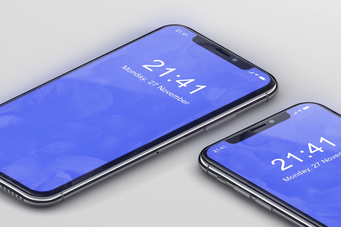 逼真材质iPhone X高端手机屏幕预览素材库精选样机PSD模板 iPhone X Mockup插图