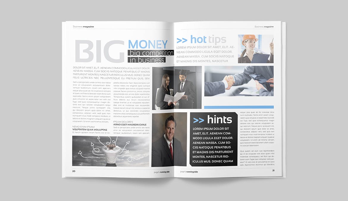 商务/金融/人物素材库精选杂志排版设计模板 Magazine Template插图(10)
