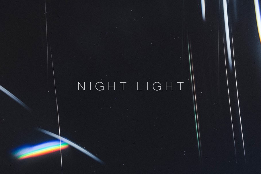 彩色抽象光线条纹纹理背景 Night Light插图(3)