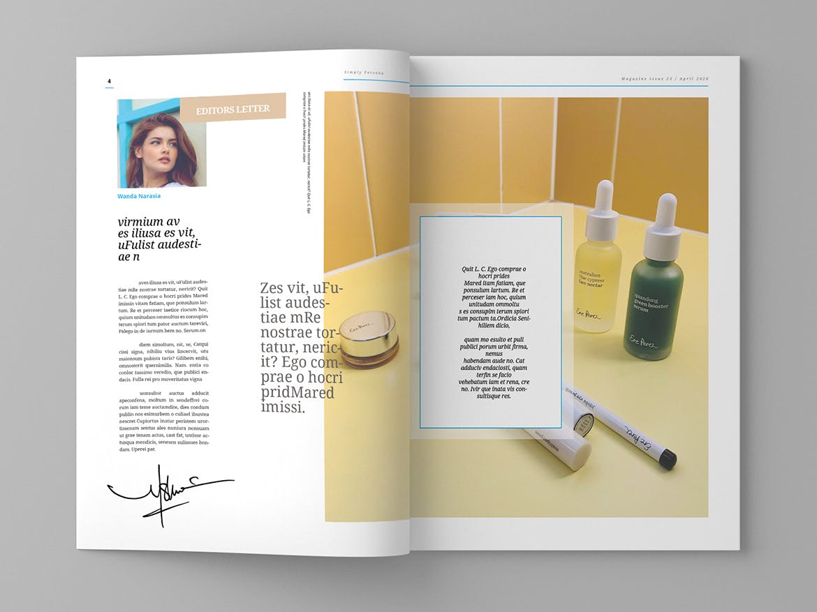 女性时尚主题素材库精选杂志排版设计模板 Requise – Magazine Template插图(3)