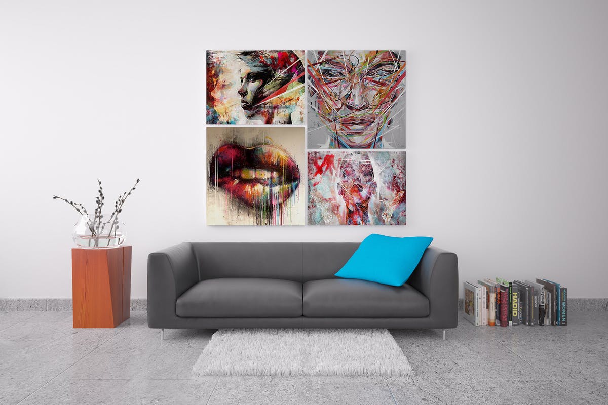 室内油画作品展示样机模板Vol.4 Picture Art Mockup [Vol 4]插图