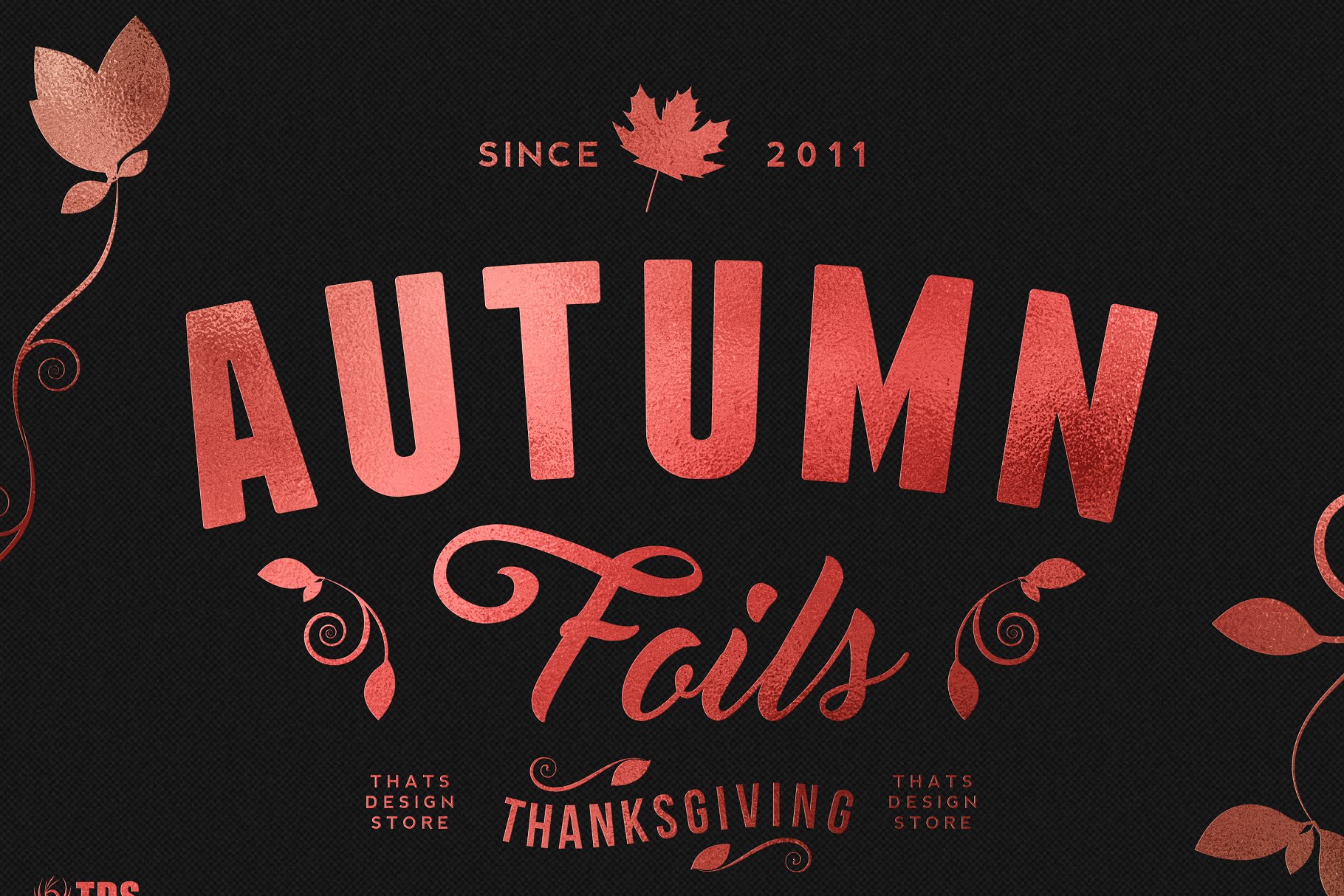 12秋季箔纹理+智能PSD模板 12 Autumn Foil Textures + Smart PSD插图(12)