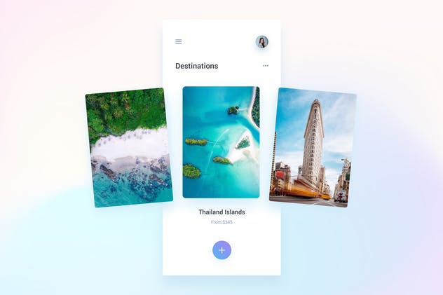 旅行&票务系统APP应用UI套件 Travel & Booking Mobile App Template UI Kit插图(1)