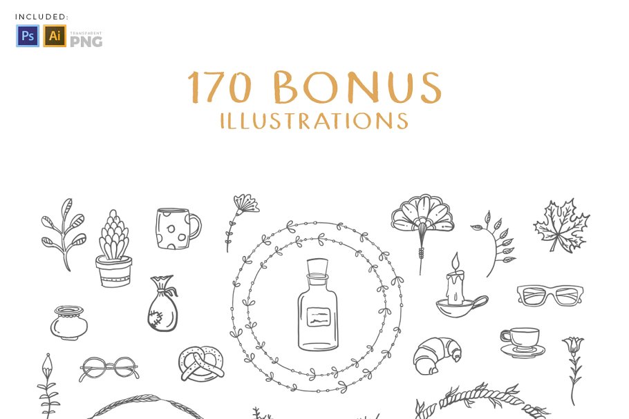 优雅艺术类Logo模板 Jar of Logos – 50 Logo Templates插图(12)