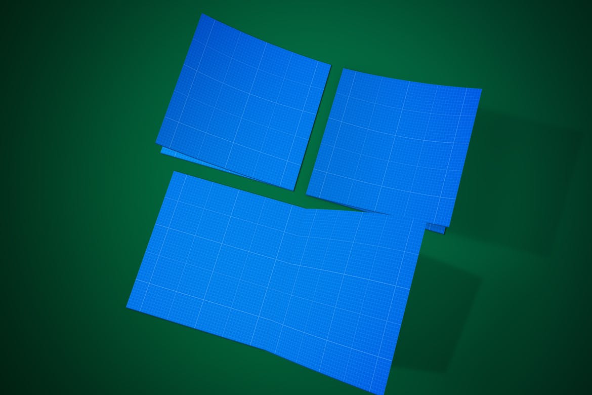 DieCut裁切工艺折叠卡片设计图素材库精选 DieCut Bi-Fold Card Mockup插图(9)