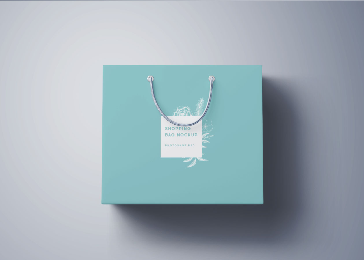 购物袋定制设计外观设计PSD样机模板 Shopping Bag Mockup – PSD插图(5)