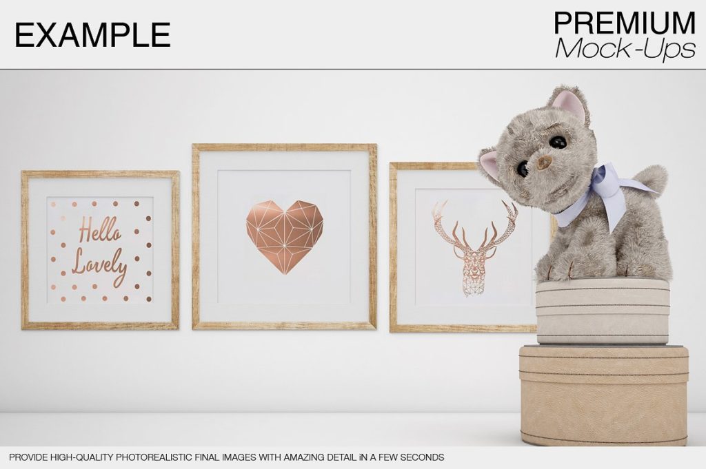 一组适合儿童的相框场景Mockups下载[psd]插图(3)