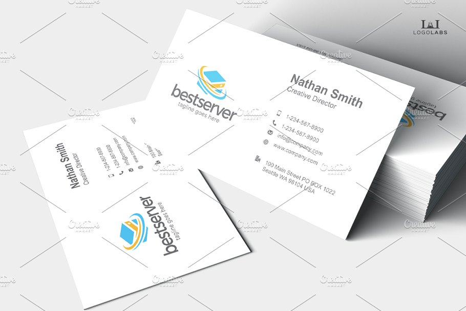 服务主题Logo模板 Best Server Logo插图(3)