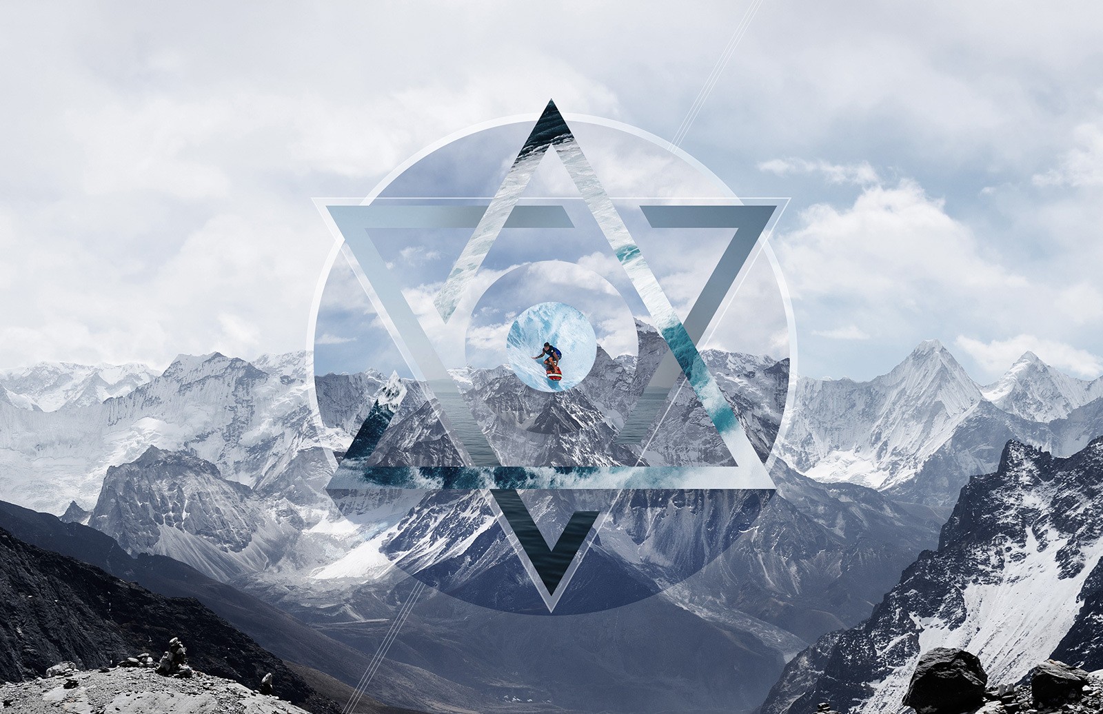 超梦幻大片视觉照片样机模板 Polyscape Generator Photoshop Mockups插图(2)