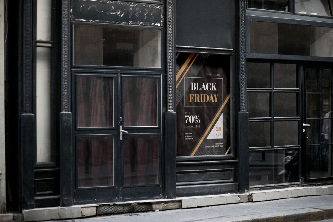 商务设计风格黒五打折活动海报传单设计模板 Black Friday 2018 Flyers插图(5)