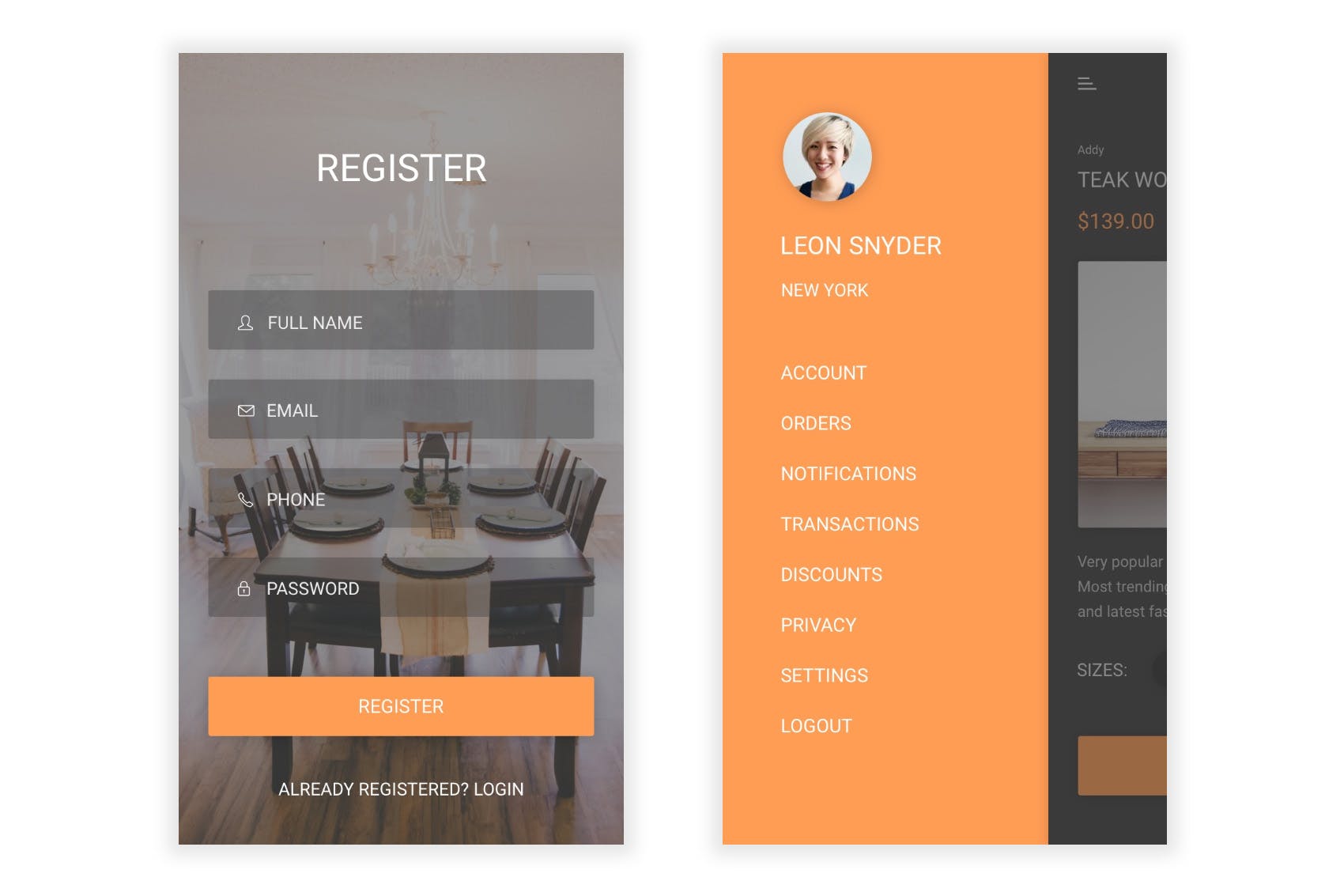 家具网上商城APP应用UI设计Figma模板 Sajja – Furniture Store & Ecommerce Figma UI Kit插图(2)