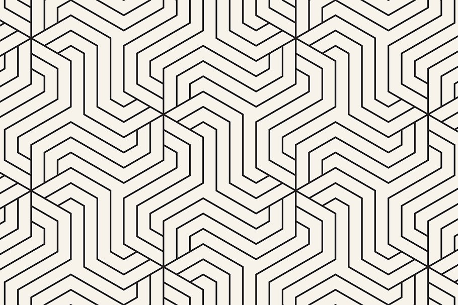 几何图案无缝纹理 Geometric Seamless Patterns Set 15插图(2)